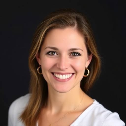 Smiling portrait of Amelia Stone, founder of Sparkle & Serenity.